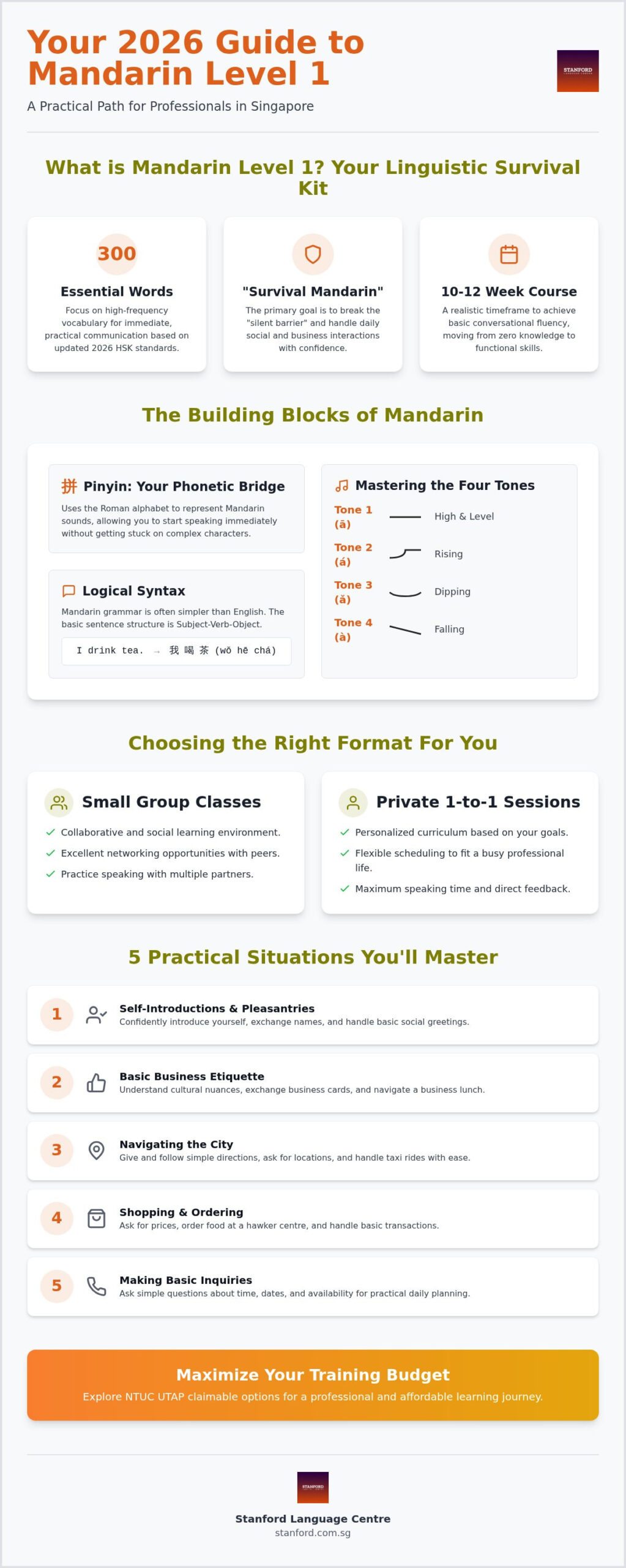 Mandarin Level 1 for Adults: 2026 Practical Guide